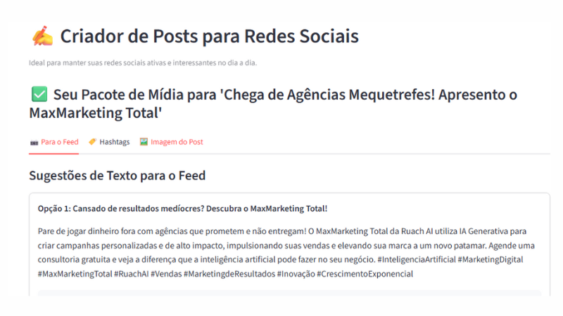 Mockup Criador de Posts